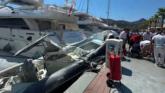 Bodrum Yalıkavak'ta marinada bot patlaması 1 yaralı