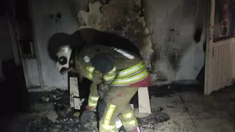 İskenderun’da bir ev yangınla küle döndü
