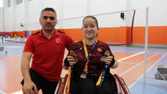 Aksaraylı Tuğba sporda engel tanımıyor