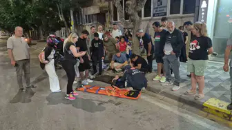 Eskişehir’de bisikletli çocuklara çarpmamak için motosikletini devirdi