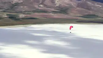 Kuruyan Akgöl yağışlarla dirildi ve gökyüzü şenlendi