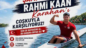 Köyceğizli şampiyon Rahmi Kaan Karahan evine dönüyor