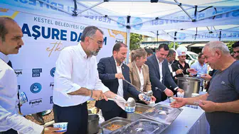 Bursa'da 11 bin kişilik aşure ikramı