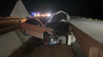 Konya’da dehşet kaza 200 kilometre hızla çarpıp otostopla kaçtı