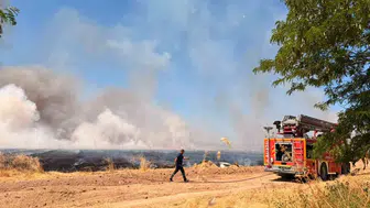Yerköy’de yeni hububat deposu için 100 dekar arazi yakıldı