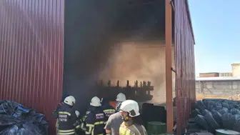 Diyarbakır'da sanayi sitesindeki yangın paniği kısa sürede sona erdi