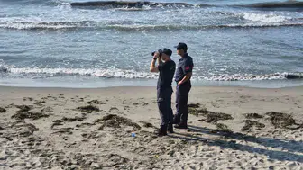 Tekirdağ'ın Saray ilçesinde sahiller denize girmeye kapatıldı
