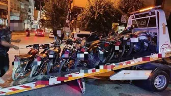 Gaziantep'te motosiklet sürücülerine ağır ceza faturası