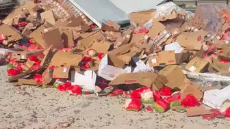Eskişehir yolunda tır istasyona girdi