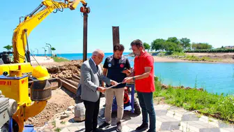 Ordu Kordon Parkta iki yakayı birleştirecek köprü inşaatı hızlandı