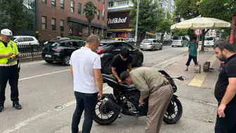 Samsun trafiğinde dikkatsizlik bir genci hastanelik etti