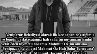Yenipazar’da vefa dolu turnuva Mahmut Öz’ün ismi yaşatılacak
