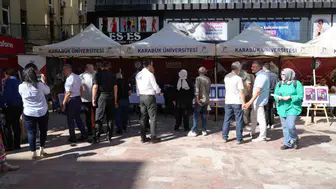 Karabük Üniversitesi aday öğrenciler için sokaklara indi