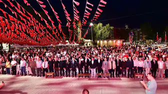 Kestel meydanında 15 Temmuz nöbeti