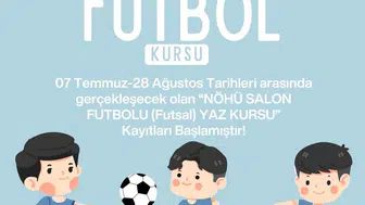 Niğde’de çocuklar yaz tatilinde futsal öğreniyor