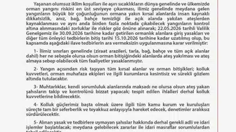 Ankara ormanlarında giriş yasağı 15 Ekim’e kadar uzatıldı