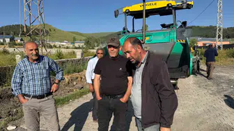 Sarıkamış Hamamlı Köyü yolunda asfalt dönemi başlıyor