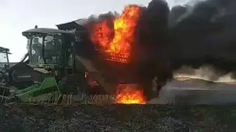 Sivas'ta hasat vakti korkutan yangın
