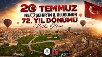 Nevşehir 72 yaşında Belediye Başkanı Rasim Arı’dan kutlama mesajı