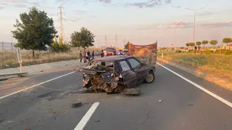 İpsala yolunda kavşak kazası bir kişiyi hastanelik etti