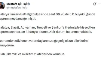 Malatya merkezli deprem çevre illerde paniğe yol açtı