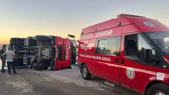 Malatya’da itfaiye aracı kaza yaptı 3 personel yaralandı