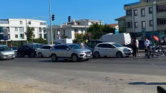 Samsun Atakum’da sabah trafiğini kilitleyen zincirleme kaza