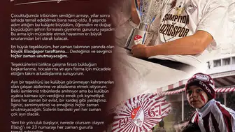 Elazığsporlu Ahmet Ertuğrul yuvaya veda etti