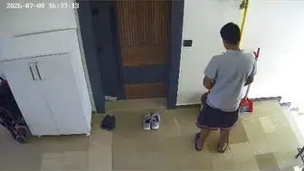 Elazığ’da apartman sakinlerini şoke eden güvenlik kamerası görüntüsü