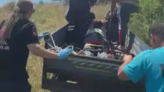 Amasya yaylasında kaza yapan yaşlı adamı patpat kurtardı