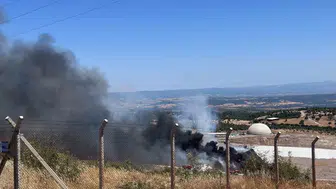 Çanakkale Ayvacık'taki çöp tesisinden dumanlar yükseliyor