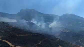 Alanya ormanlarında ikinci gün Ekipler alevleri kontrol altına almaya çalışıyor