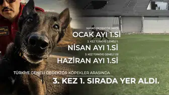 Osmaniyeli narkotik köpeği Jardi yine zirveye yerleşti