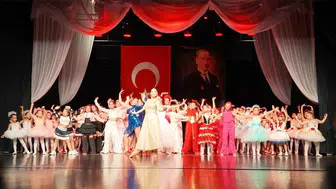 Mersinli genç balerinlerin sahne heyecanı