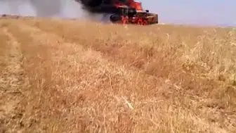 Yanan biçerdöver için Diyarbakırlı köylülerden büyük dayanışma örneği