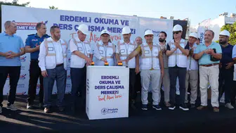 Erdemli gençlere ders çalışacak modern bir alan kazandırıyor
