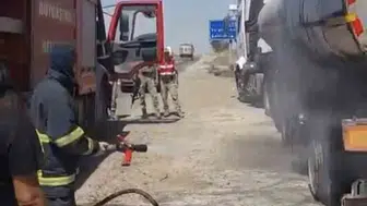 Mardin Derik’te tanker yangını korkuttu