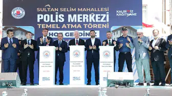 Kağıthane'de yeni polis merkezi için ilk harç atıldı
