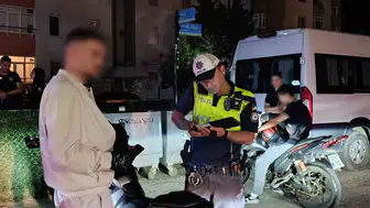 Tekirdağ sahilinde polis denetimi sürücüleri terletti