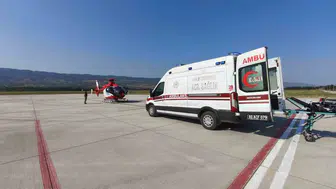 Tokatlı genç kız için gökyüzünde acil müdahale zamanı
