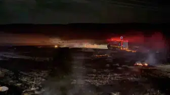 Çorum’da tarlalar yanmaktan son anda kurtuldu