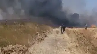 Eskişehir’de biçerdöver yangını tarlaya sıçradı