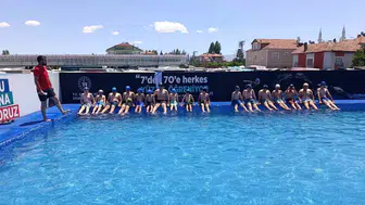 Tomarza’da çocuklar yazı sporla geçiriyor