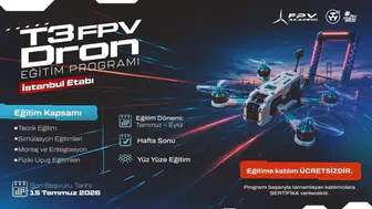 Gökyüzüne meraklı gençler için ücretsiz dron eğitimi başlıyor