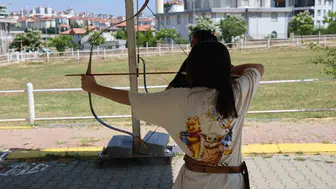 Uşaklı çocuklar yaz tatilini sporla değerlendiriyor