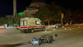Karaman'da gece yarısı kaza Motosikletli genç ağır yaralandı