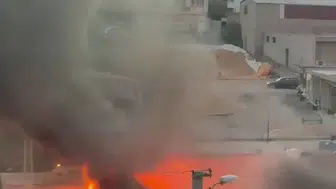 Kahta’da hurdacı dükkanı alevlere teslim oldu