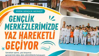 Didimli gençler yaz tatilini atölyelerde değerlendiriyor