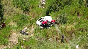 Antalya’da 150 metrelik uçuruma yuvarlanan araçtan acı haber geldi