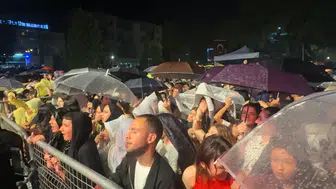 Erbaa'da yağmur yağdı ama Semicenk hayranları alanı terk etmedi